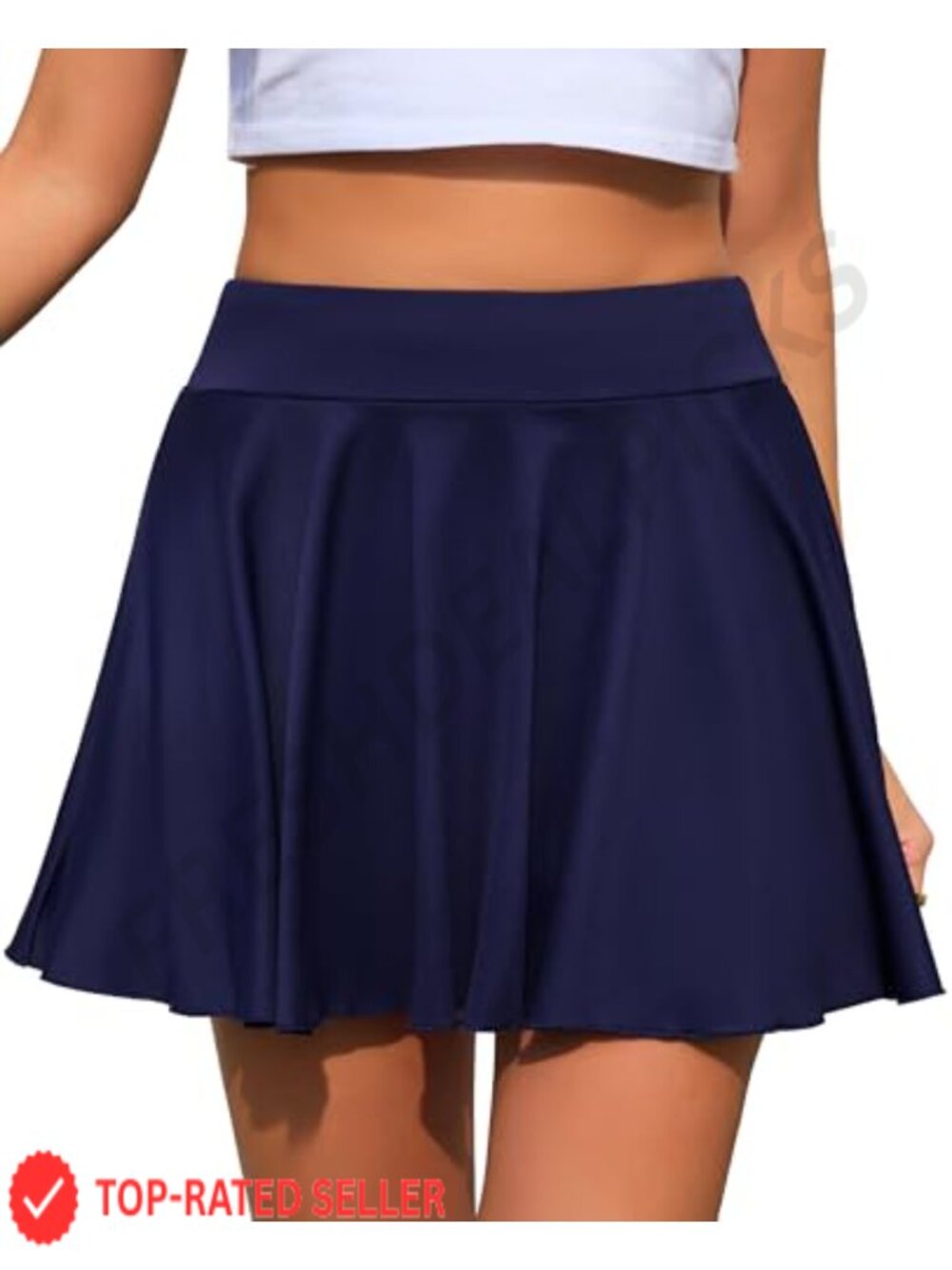 Women's High Waisted Pleated Tennis Skort with Built-in Shorts Athletic Golf